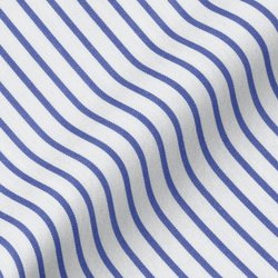 国産生地 [ギザ GIZA] チョークストライプ-ネイビー #167 オーダーシャツ生地