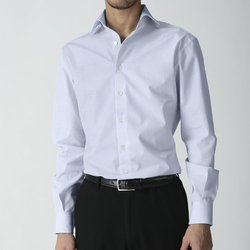 [トーマスシルバー] ロイヤルオックスストライプ-サックス（うすいブルー） #37313_写真4
