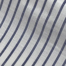 G＆R | グランディ ルビネッリ [グランディ＆ルビネッリ] 綿65％麻35％チョークストライプ-ブルー #8108 オーダーシャツ生地
