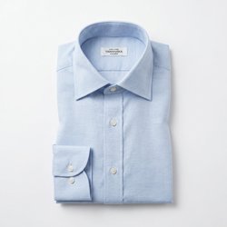 画像3 [カンクリーニ canclini]  綿57％麻43％ピンオックス・サックス 品番8120