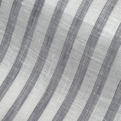 バセッティ [バセッティ] 麻リネンストライプ-グレー #8429 オーダーシャツ生地